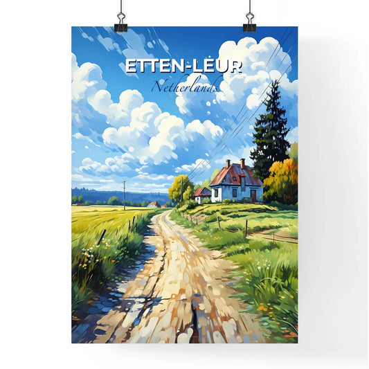 Etten-Leur, Netherlands, A Poster of a dirt road leading to a house Default Title