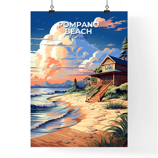 Pompano Beach, Florida, A Poster of a house on a beach Default Title
