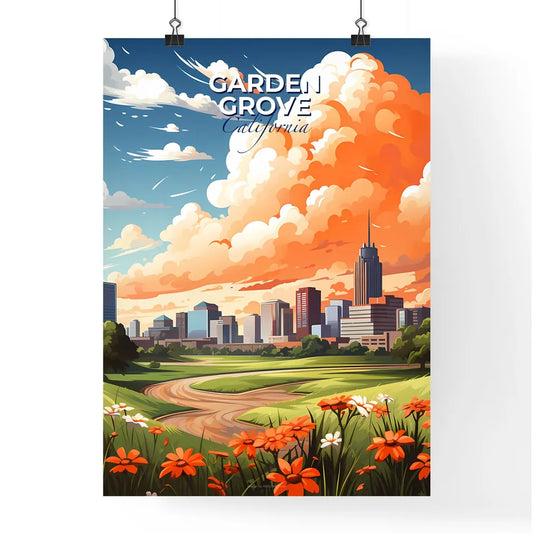 Garden Grove, California, A Poster of a landscape with a city and a road Default Title