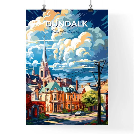 Dundalk, County Louth, A Poster of a street with buildings and cars in the background Default Title