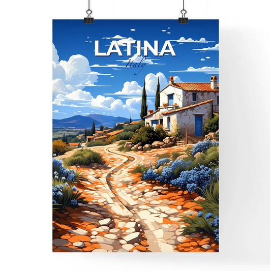 Latina, Italy, A Poster of a house on a hill Default Title