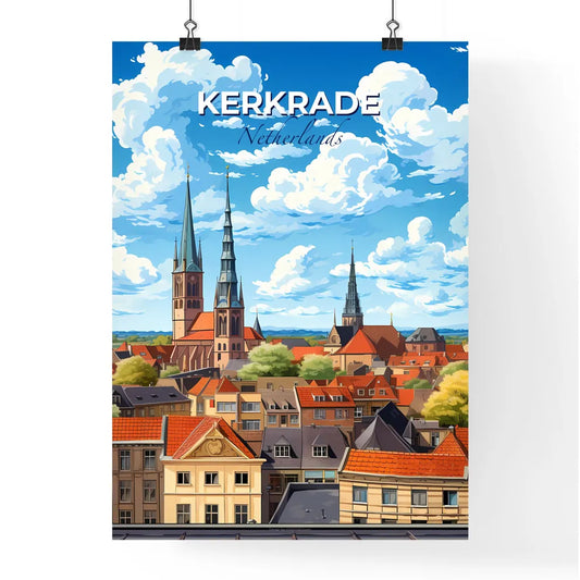 Kerkrade, Netherlands, A Poster of a city with many towers and buildings Default Title
