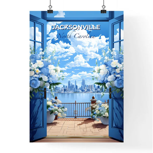 Jacksonville, North Carolina, A Poster of a view of a city from a balcony Default Title