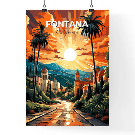 Fontana, California, A Poster of a road leading to a city Default Title