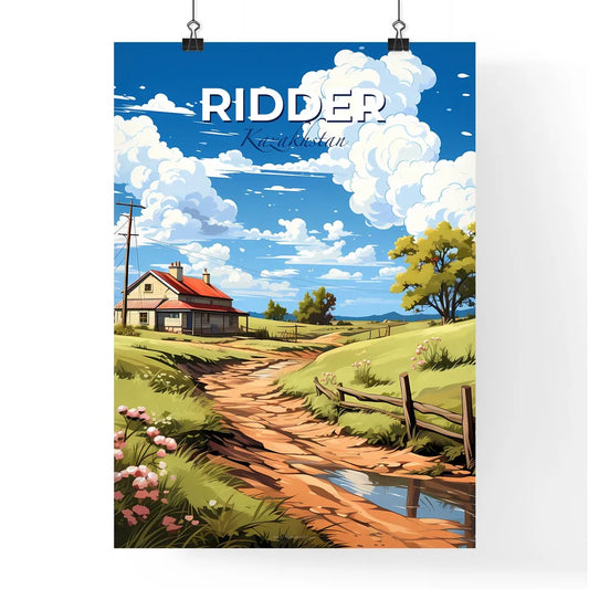 Ridder, Kazakhstan, A Poster of a house in a field Default Title