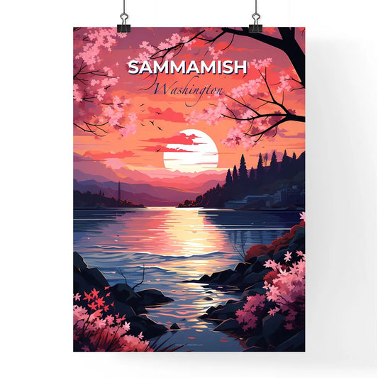 Sammamish, Washington, A Poster of a sunset over a lake Default Title