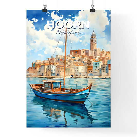 Hoorn, Netherlands, A Poster of a boat in the water Default Title