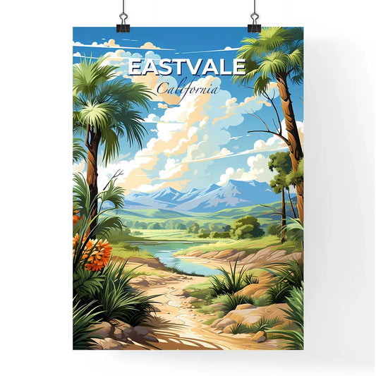 Eastvale, California, A Poster of a landscape with a river and trees Default Title