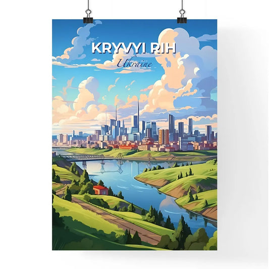 Kryvyi Rih, Ukraine, A Poster of a river running through a city Default Title