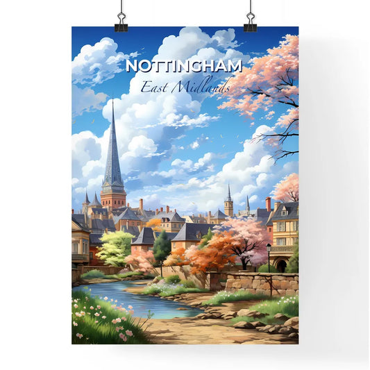 Nottingham, East Midlands, A Poster of a river running through a city Default Title