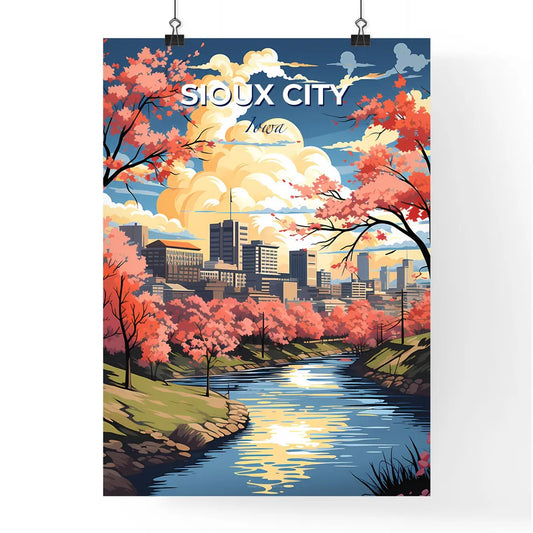 Sioux City, Iowa, A Poster of a river running through a city Default Title