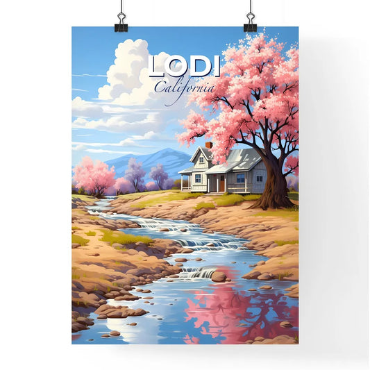 Lodi, California, A Poster of a house by a river Default Title