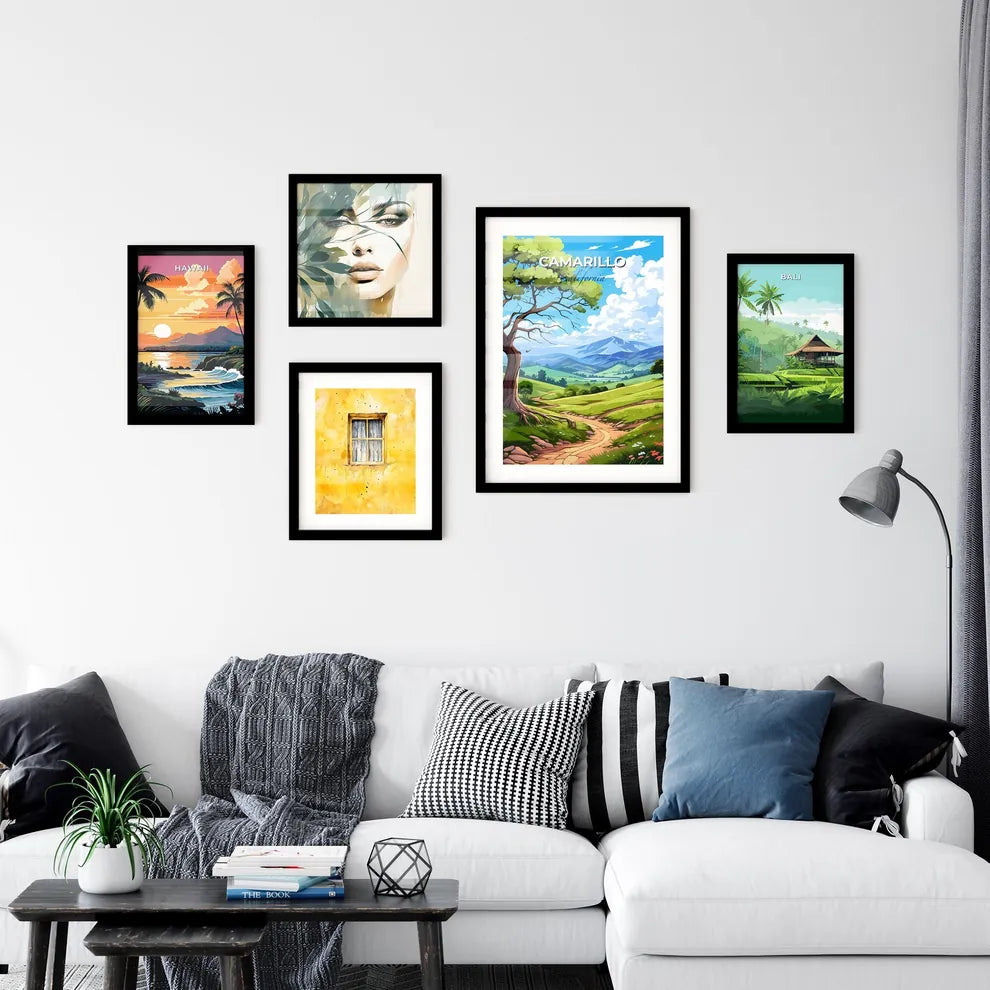 Camarillo, California, A Poster of a landscape with a tree and a dirt road Default Title