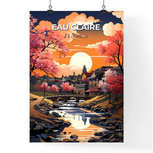Eau Claire, Wisconsin, A Poster of a river running through a town Default Title
