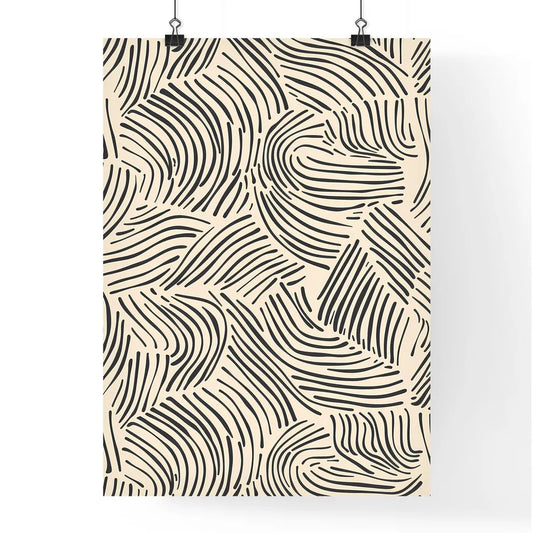 Seamless Neutral Minimalist Geometric Cover Poster