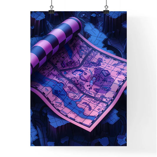 Vibrant Artistic Map Painting Poster