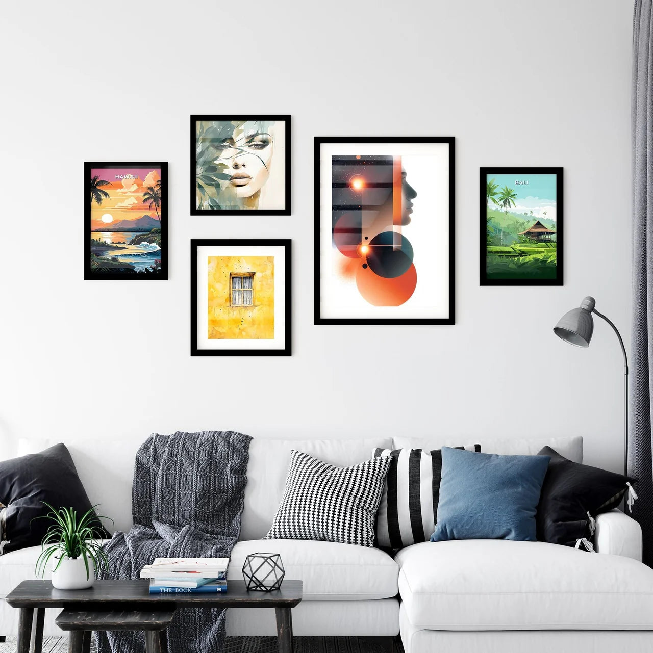 Geometric AI Art Wall Art
