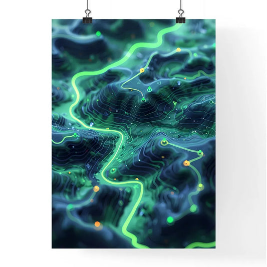 Contemporary Digital Art Poster