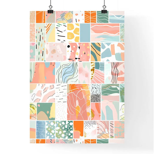 Vibrant Pastel Collage Poster