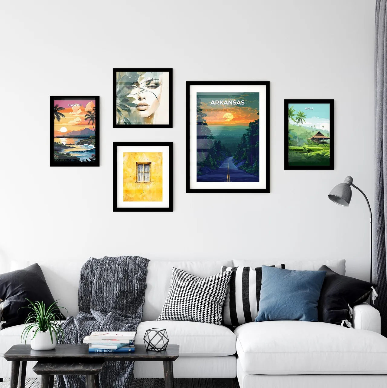 Forest Road Painting Artwork Arkansas US Wall Art