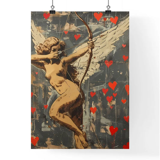 Pop Art Venus Angel Shooting Golden Arrow Poster