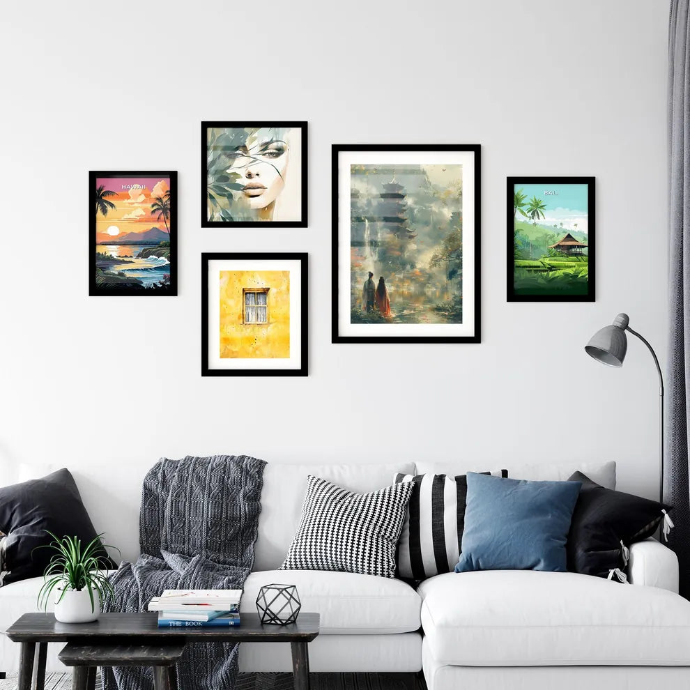 Qingming Festival Spring Rejuvenation Artwork Painting Pagoda Earth Revival Interior Design