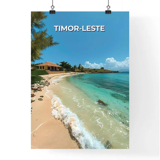 Artistic Impression of a Beach in Timor-Lest Poster