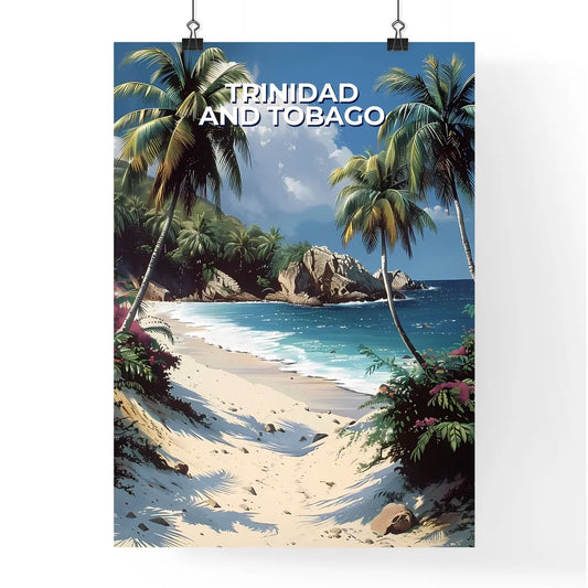 Vibrant Trinidad Tobago North America Beach Poster