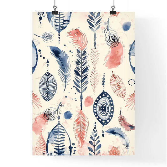 Distressed Boho Seamless Patt Poster