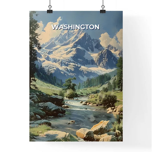 Enchanting Hand-Painted Scenic Artwork Depic Poster
