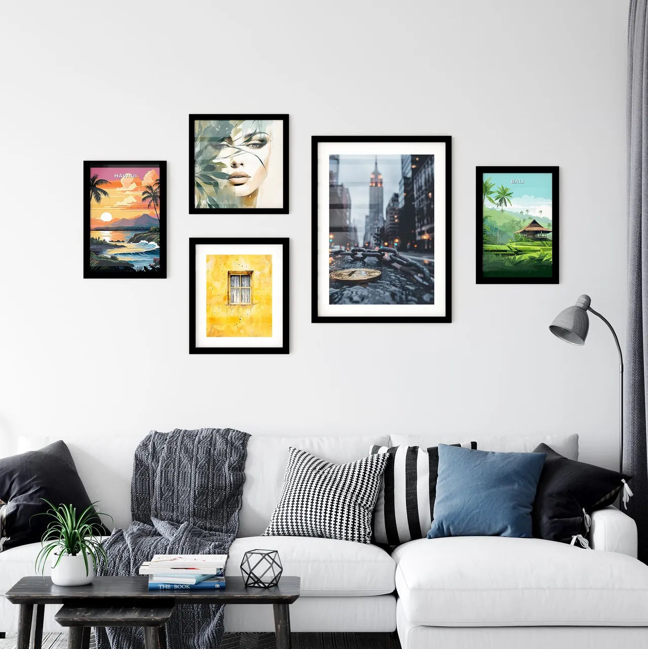 City Art, Modern Painting, Blockchain, Money Chain, Times Square, Vibrant Street Scene, Abstract Sidewalk Interior Design