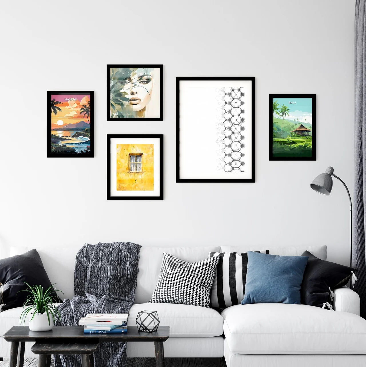 Vibrant Abstract Line Art Wall Art