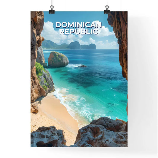 Vibrant Painting Depicting a Dominican Repub Poster