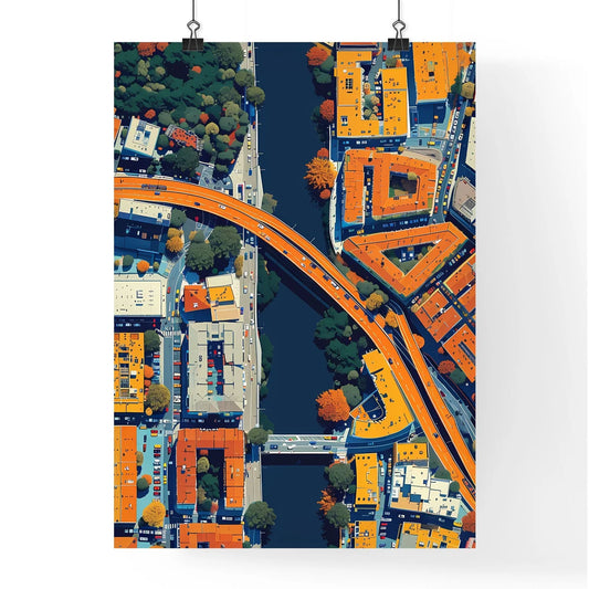 Panoramic Cityscapes - Aerial Urban Art Cityscape Panorama Landscape Poster