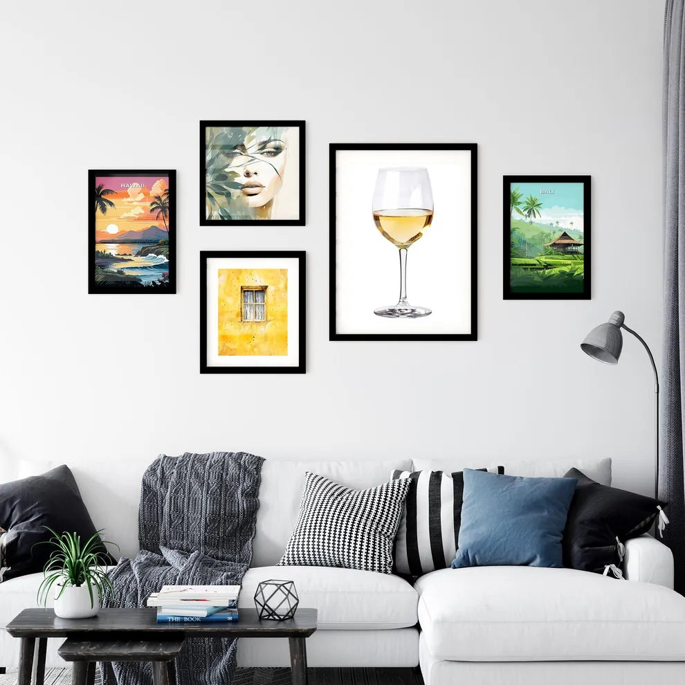 Glass of White Wine Wall Art
