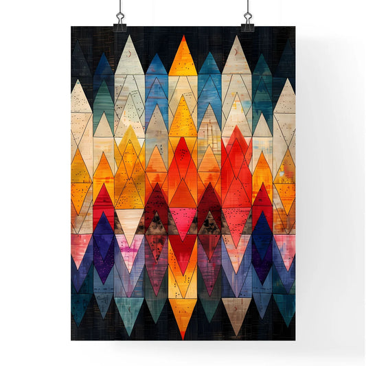 Striking Islamic Triangle Pattern Poster