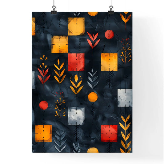 Colorful Watercolor Ethnic Pattern Poster