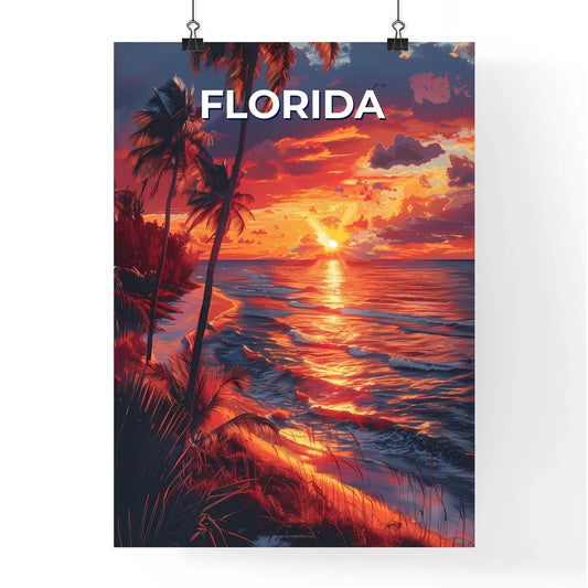 Vibrant Abstract Painting Depicting a Stunni Poster