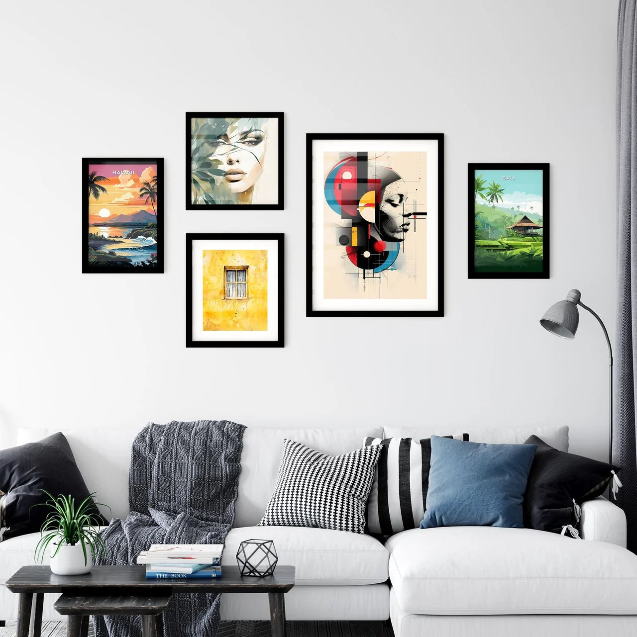 Vibrant Bauhaus-Inspired Artwork Wall Art