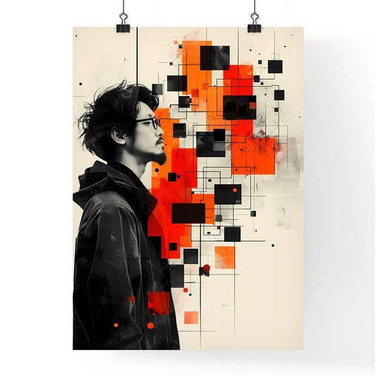 Vibrant Orange Minimalist College Student Jo Poster