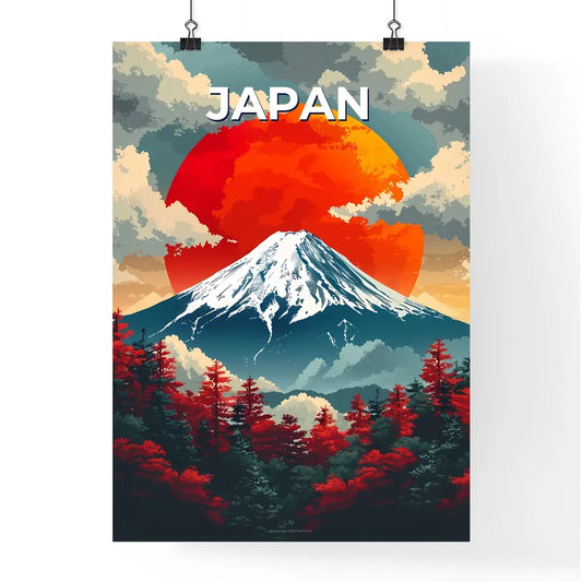 Tranquil Painting of Majestic Mountain and C Poster