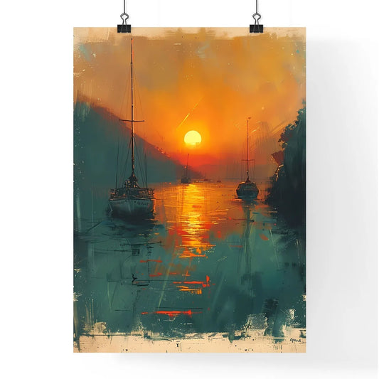 King Harbor Redondo Beach Sunset Panorama Ar Poster