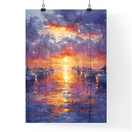 Serene Sunset over King Harbor Poster