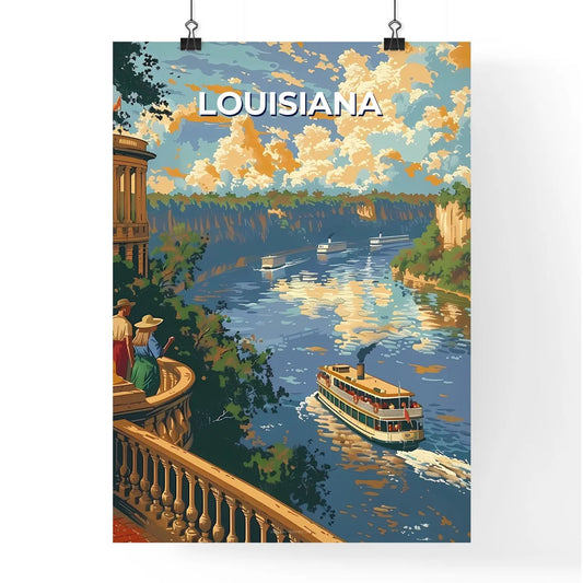 Art Painting of a Scenic Louisiana River wit Poster