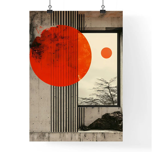 Minimalist screen print art line drawing ora Poster