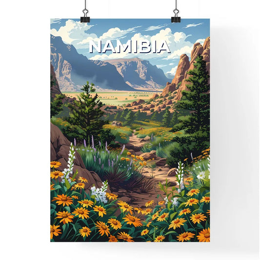 Vibrant Landscape Painting Poster