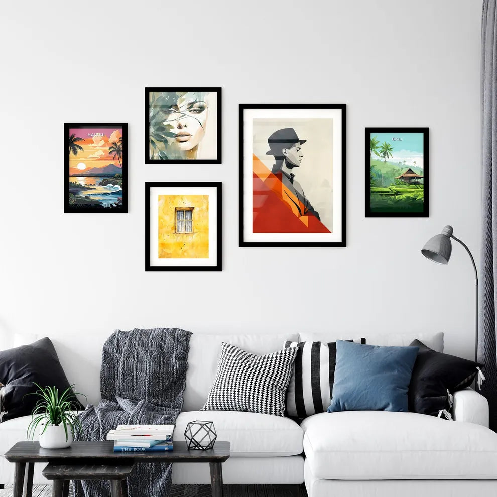 Bauhaus Style Modern Minimalist Poster Paint Wall Art