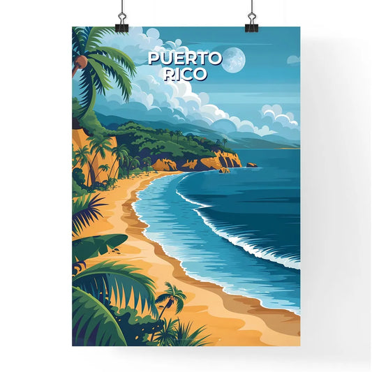 Caribbean Beach Scene - Artistic Painting of Poster