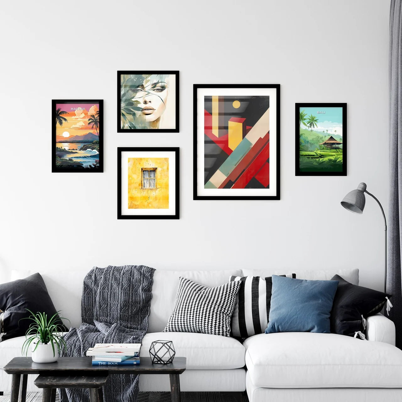 Bauhaus Inspired Abstract Art Painting Dubai Wall Art
