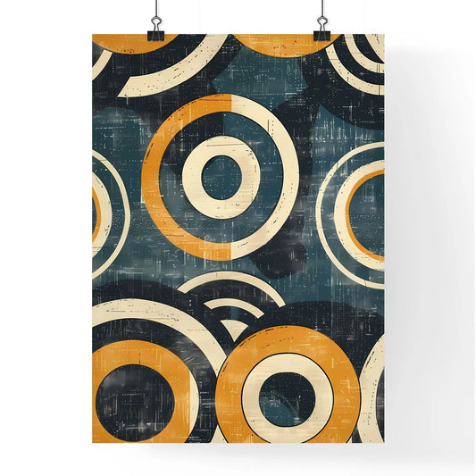 Sky Blue Swirls Poster